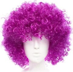 Nessiworld  Koyu Mor Renk Violet Afro Bonus Saç Peruk