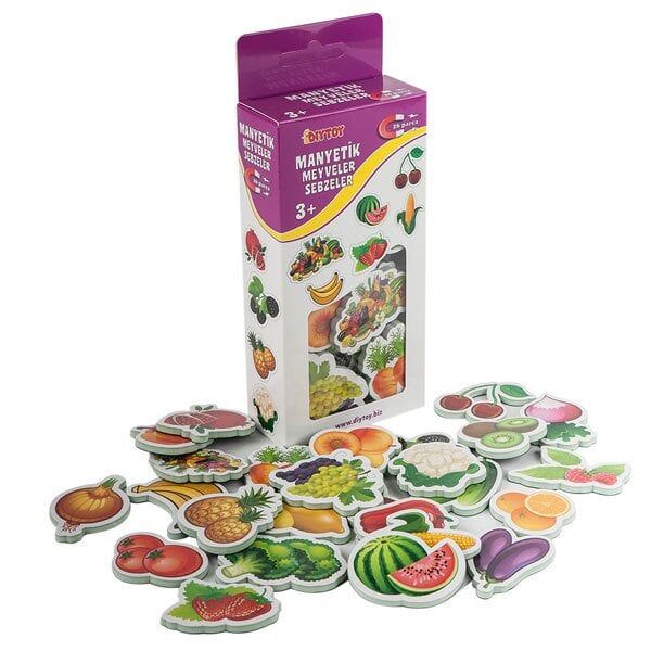 Nessiworld  1307 DıyToy, Manyetik Meyveler - Sebzeler / +3 yaş
