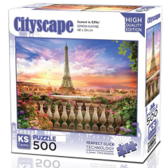 Nessiworld  KS Games Sunset in Eiffel Puzzle 500 Parça 20066