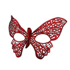 Nessiworld  Kırmızı Dantel Masquerade Maskesi 7 No
