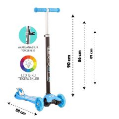 Nessiworld Torutoys Mavi Twist Işıklı Scooter