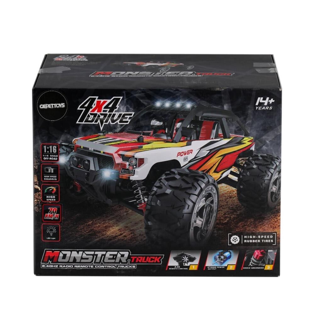 Nessiworld  866-1612 1:16 Kumandalı 70 km/h Monster Truck 4x4