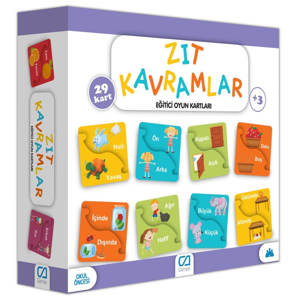 Nessiworld Games Zıt Kavramlar Eğitici Oyun Kartları 29 Kart 5045
