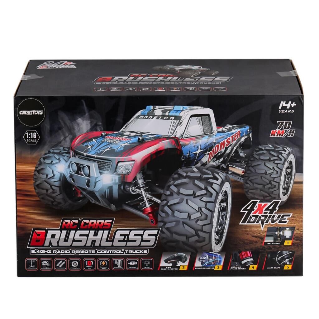 Nessiworld  866-1602 Kumandalı 1:16 70 km/h Brusless Araba 4x4