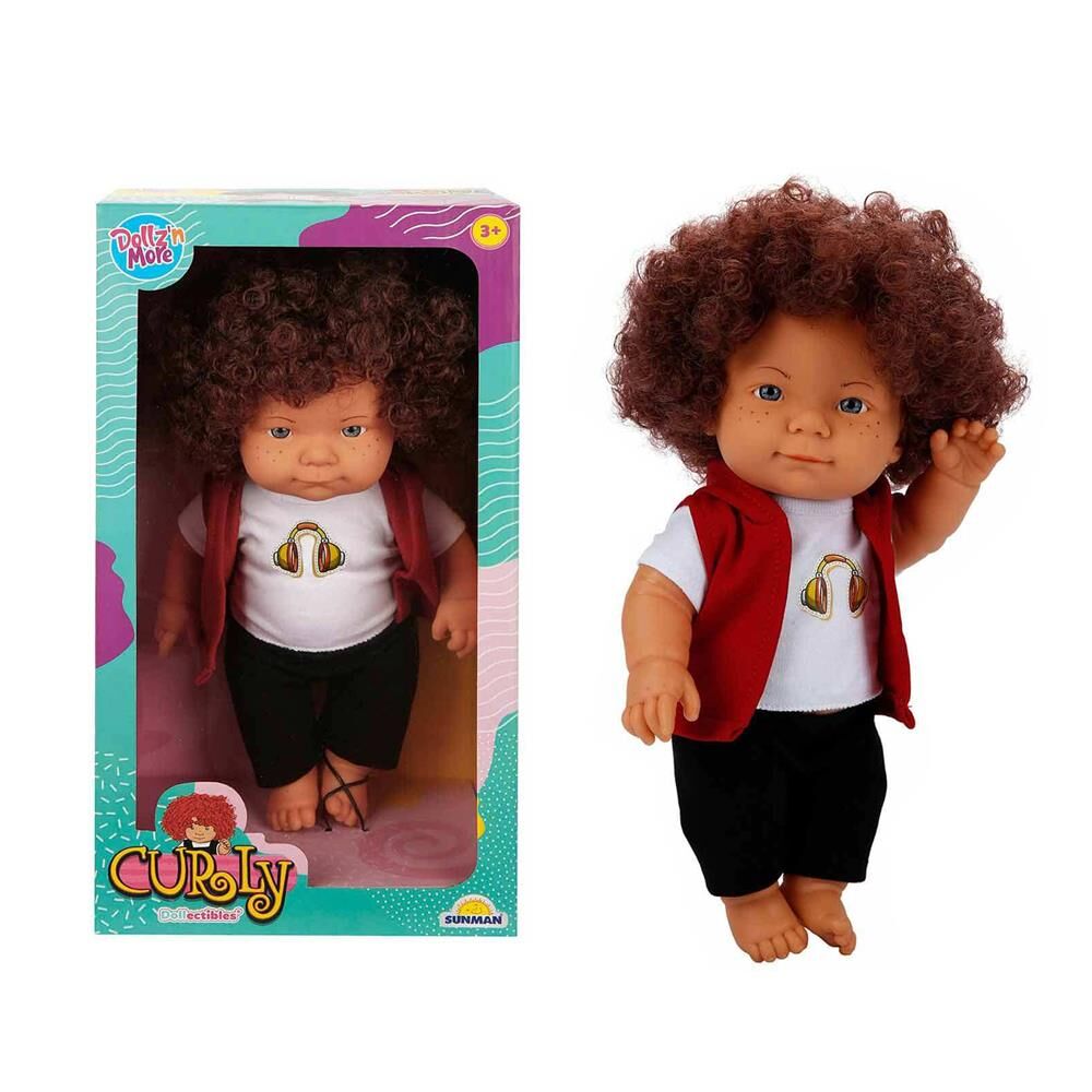 Nessiworld Curly Bebek Tulumlu Elbiseli Et Bebek 35 cm