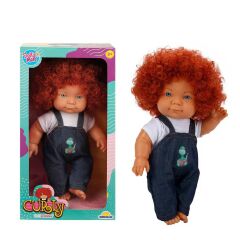 Nessiworld Curly Bebek Tulumlu Elbiseli Et Bebek 35 cm