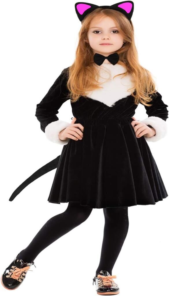 Nessiworld   Kedi Kulak Taç Kuyruk ve Papyon 3 lü Set Çocuk Boy Fuşya Renk
