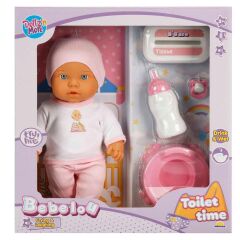 Nessiworld  1030141 Sesli Bebelou Tuvalet Zamanı Bebek Seti 32 cm -Sunman