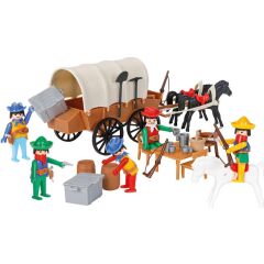 Nessiworld  04 003 Mini Mekanik Seri 3 Kovboy Arabası -Pilsan Oyuncak