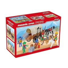 Nessiworld  04 003 Mini Mekanik Seri 3 Kovboy Arabası -Pilsan Oyuncak
