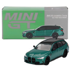 Nessiworld Mini GT 1/64 BMW M3 Competition Touring Isle of Man Green Metallic MGT00764