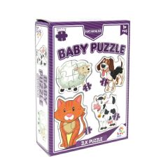 Nessiworld LC7224 Laço Kids Baby Puzzle - Hayvanlar / 2+3+4+5 Parça Puzzle / +1 yaş