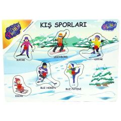 Nessiworld  Ahşap Tutmalı Sporlar Yapboz