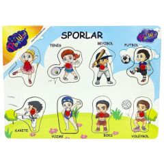 Nessiworld  Ahşap Tutmalı Sporlar Yapboz