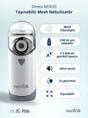 Nessiworld Direct Nexus Taşınabilir Mesh Hava Makinesi Nebulizatör