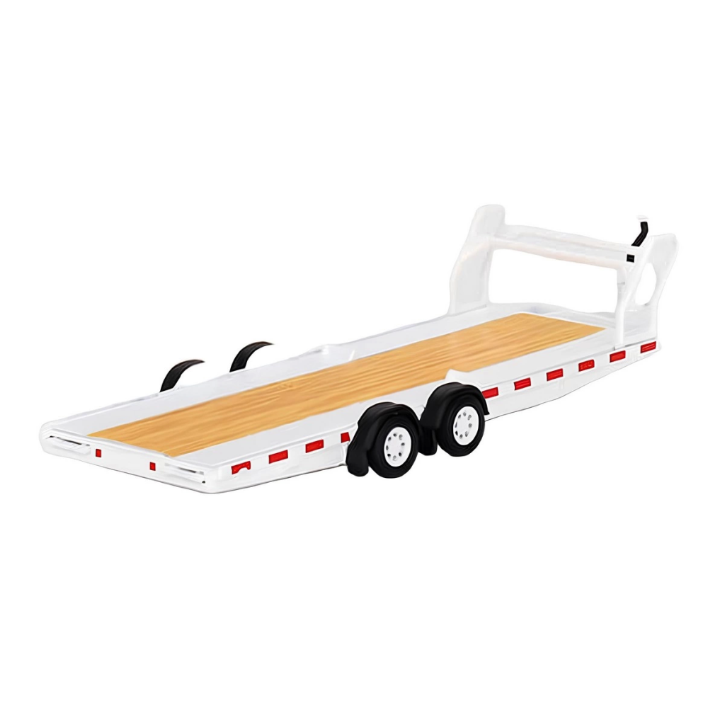 Nessiworld Mini GT 1/64 Car Hauler Trailer White MGTAC21