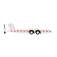 Nessiworld Mini GT 1/64 Car Hauler Trailer White MGTAC21