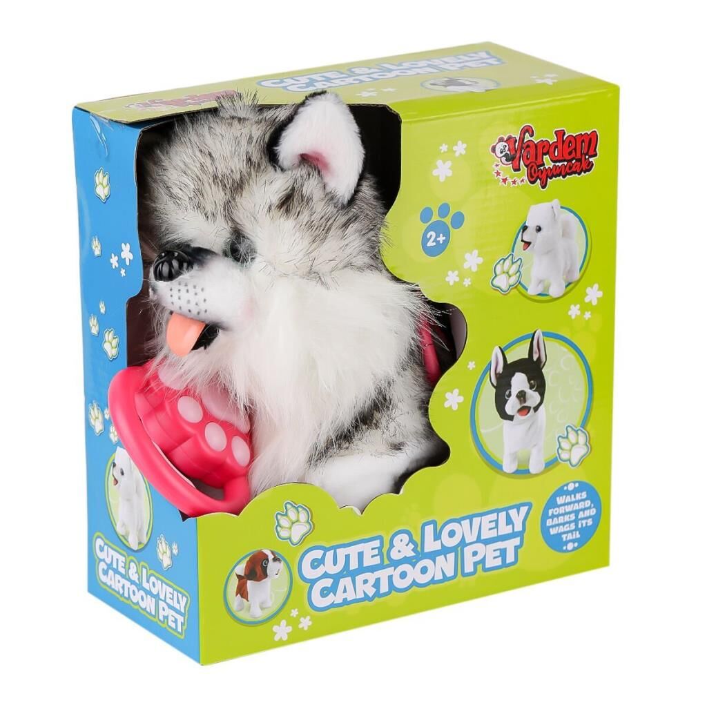 Nessiworld  PR66302-26T Yürüyen Tasmalı Peluş Yürüyen Husky