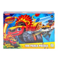 Nessiworld  BL0048 Blaze Monster Machines 100 Parça Puzzle -Laçokids