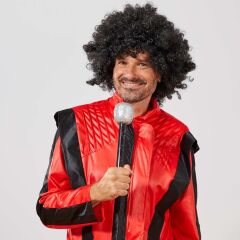 Nessiworld  Siyah Renk Kıvırcık Afro Bonus Peruk