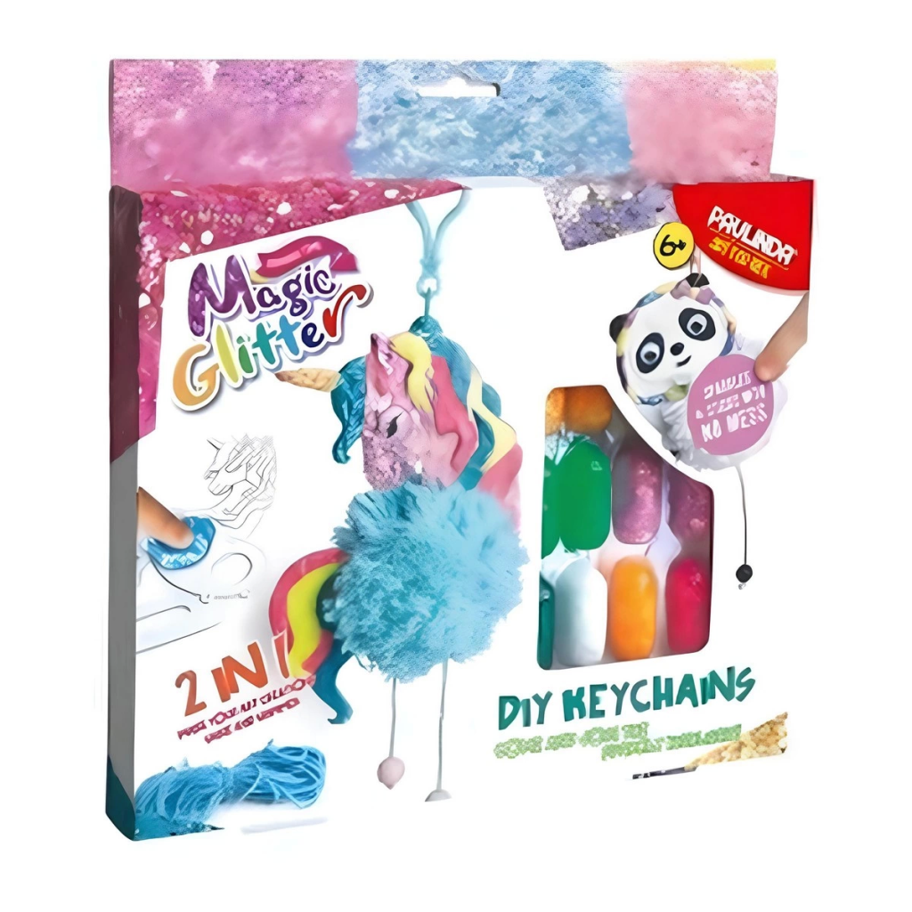 Nessiworld  Paulinda Magic Glitter 2n1 DIY Keychains Hobi Set S00095608