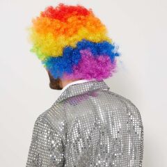 Nessiworld  Rengarenk Kıvırcık Afro Bonus Peruk