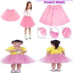 NessiWorld Pembe Renk Tütü Etek Bale Eteği Gösteri Eteği Çocuk Bebek Boy