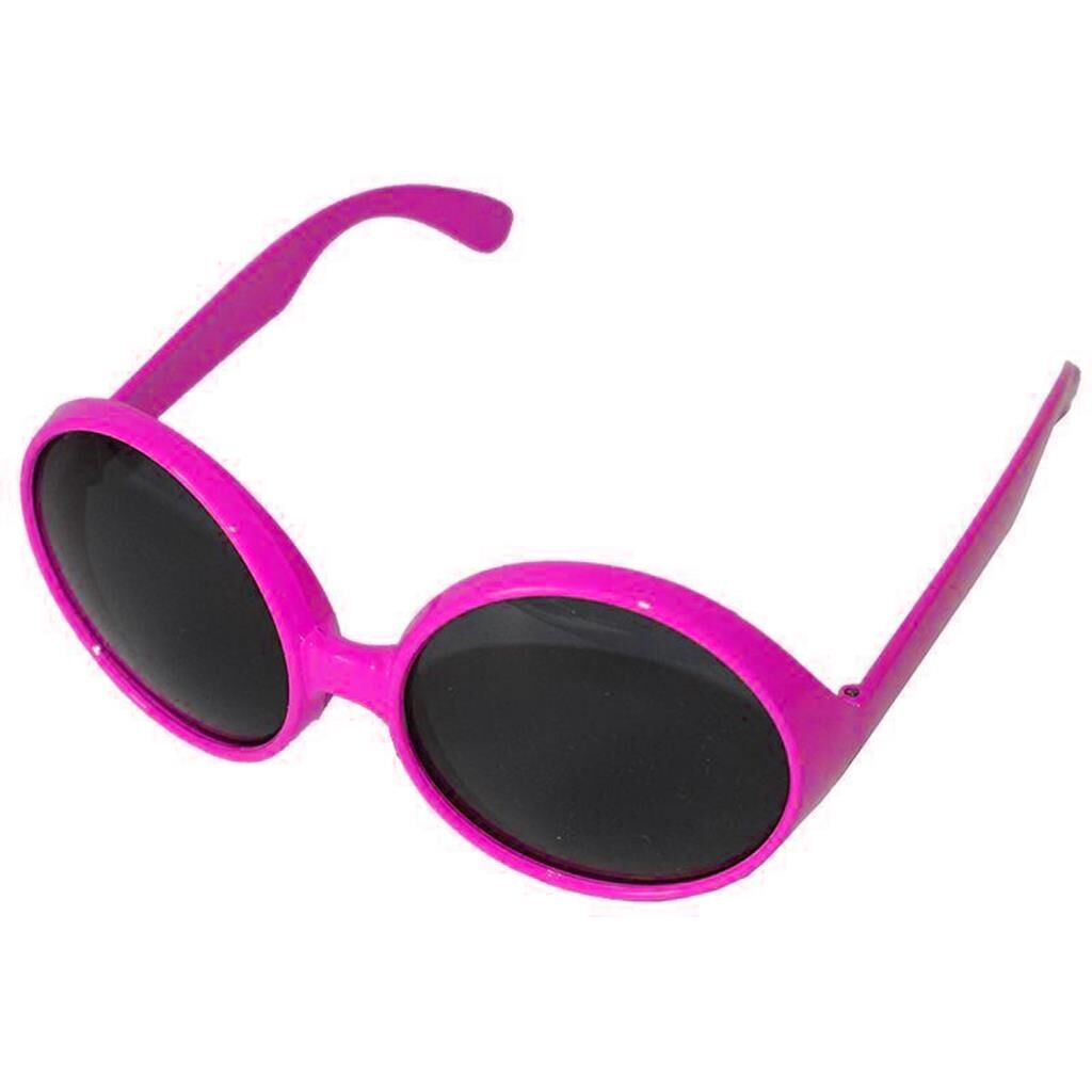 Nessiworld    Yuvarlak Yeşilçam 80 li 90 lı Yıllar Parti Gözlüğü Retro Pembe Renk
