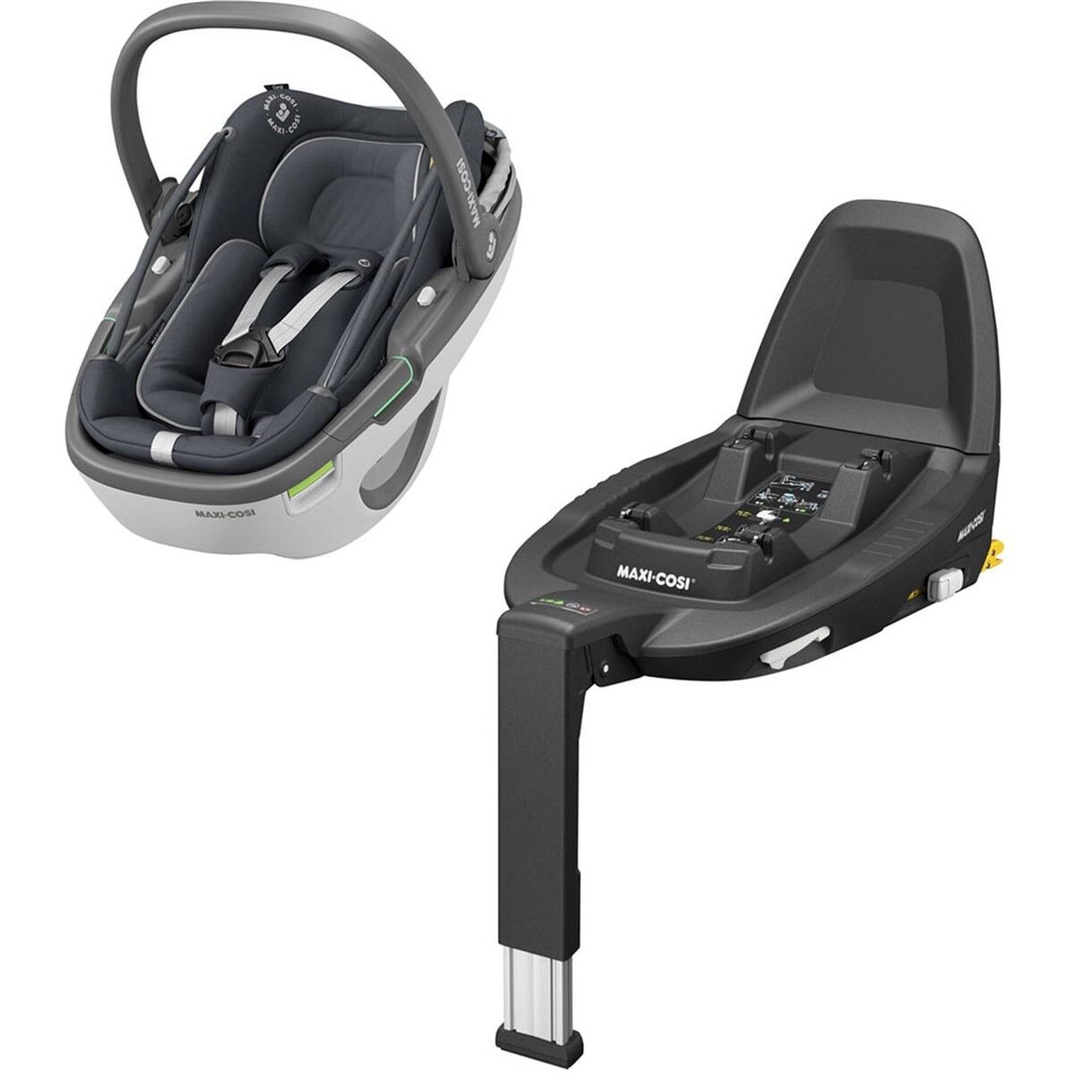 Maxi-Cosi Coral & FamilyFix3 Baza / Essantial Graphite