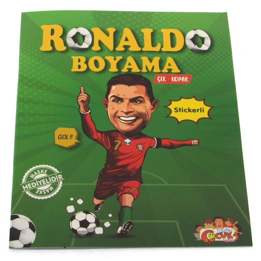 Nessiworld  Ronaldo Çıkartmalı Maskeli Boyama Kitabı