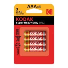 Nessiworld Kodak Çinko Karbon Blister İnce Pil 4lü AAA