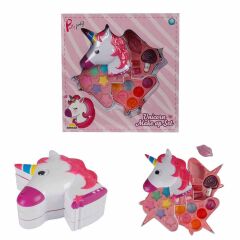Nessiworld Unicorn Şekilli 3 Katlı Makyaj Güzellik Seti