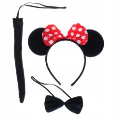 Nessiworld    Minnie Mouse Kostüm Seti Taç Kuyruk Papyon Gösteri Seti
