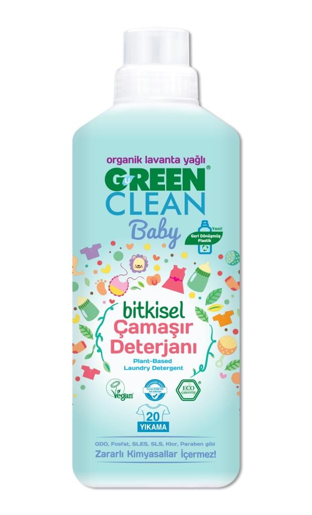 Nessiworld Green Clean Baby Bitkisel Çamaşır Deterjanı 1000 ml (20 Yıkama)