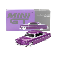 Nessiworld  Mini Gt 1/64 Lincoln Capri Hot Rod 1954 Purple Metallic