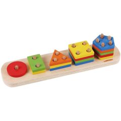 Nessiworld  1013-SKC Chiva, Beşgenli Geometik Şekiller - Ahşap