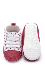 First Step Simli Yıldızlı Patik - Pembe 8-12 Ay / No.18