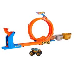 Nessiworld  JBX64 Hot Wheels Monster Trucks Döngü ve Takla Bigfoot Oyun Parkuru