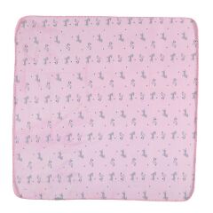 Nessiworld   Happy Zebra Land Fluffy Bebek Battaniye 64529 Pembe