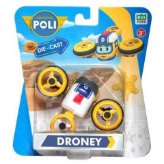 Nessiworld  Robocar Poli Metal Araç Karakter Figür Droney