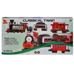Nessiworld 1555 Klasik Tren Seti Sesli ve Işıklı 35 Parça