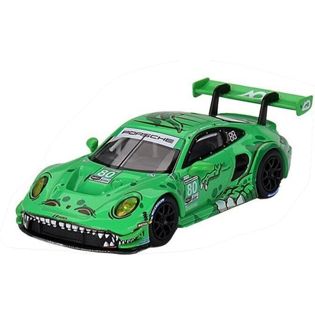 Nessiworld Mini GT 1/64 Porsche 911 GT3 R #80 GTD AO Racing 2023 IMSA Sebring 12 Hrs MGT00713