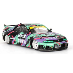 Nessiworld Mini GT 1/64 Nissan Skyline GT-R (R33) HKS V1 KHMG129
