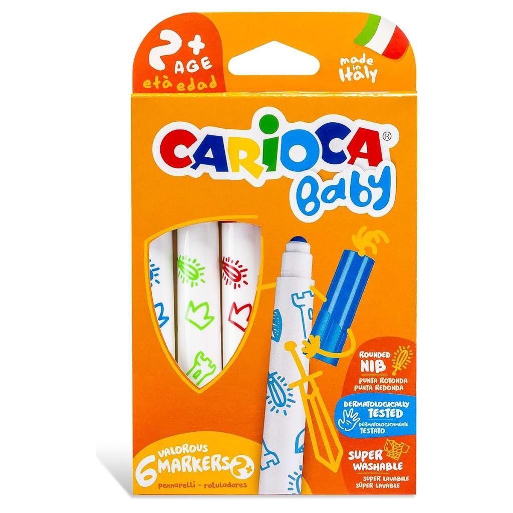 Nessiworld  Carioca Jumbo Keçeli Boya Kalemi 6'lı