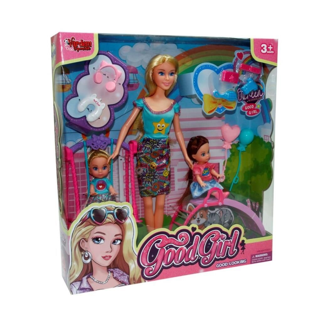 Nessiworld WG-66749 Kutulu 29 cm  2 Çocuklu Parkta Bebek - Vardem Oyuncak