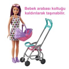 Nessiworld  GXT34 Mor Saçlı Skipper Bebek Bakıcısı  ve Oyun Seti