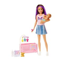 Nessiworld  HJY33 Mavi Saçlı Skipper Bebek Bakıcısı  ve Oyun Seti