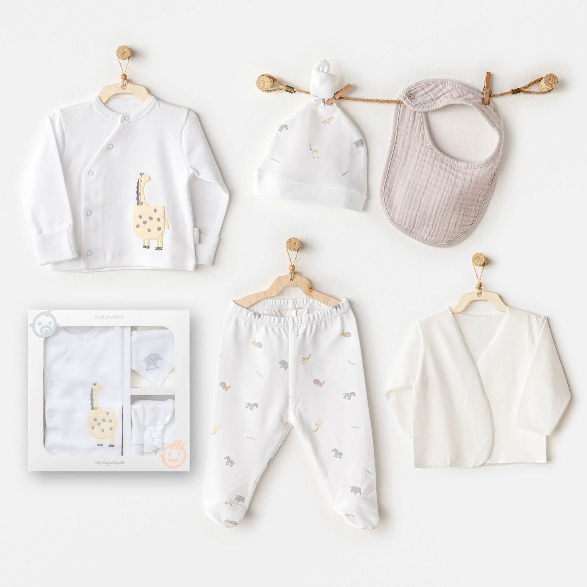Nessiworld  Andywawa AC25800 Little King 5'Li Hastane Çıkışı White