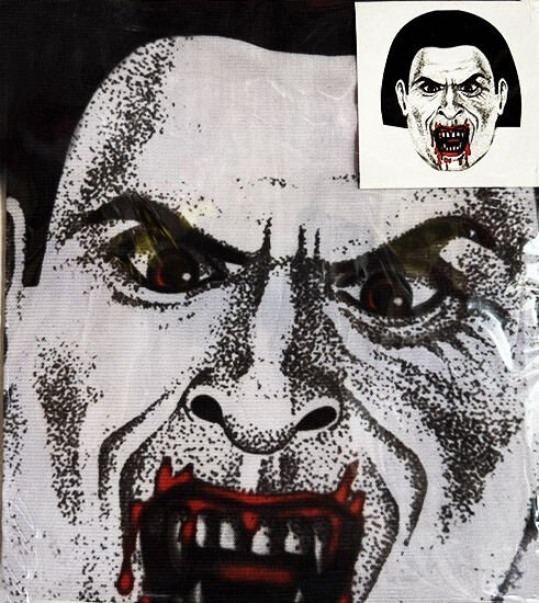 Nessiworld    Yüze Yapışan Kafaya Tam Geçmeli Streç Kanlı Vampir Maske Bez Maske Model 2-2