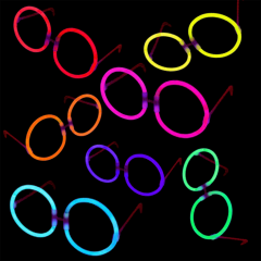 Nessiworld  GlowStickPartiGözlüğüGlowPartisiYuvarlakŞekilliFosforluGözlük6Adet